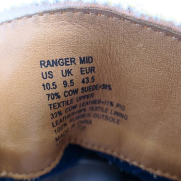 Polo Country Ralph Lauren Ranger Mid Boots Mens 10.5 Color Block Suede Corduroy main image 7